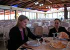 Restaurant at Albano Restaurant at Albano's lake with wife and friend